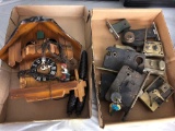 Cuckoo clock And vintage locks