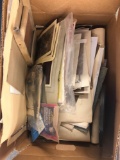 Large box of vintage photos and artwork