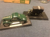 1936 Pontiac Deluxe and Ford Model T Touring models