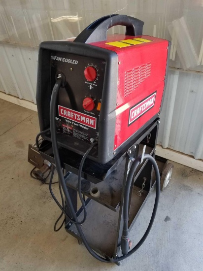 Craftsman wire feed welder with cart