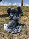 Concrete angel statue