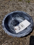 Concrete bird bath