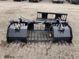 New skid steer grapple bucket