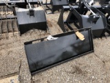 New skid steer hitch plate