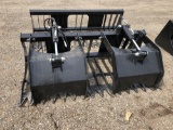 New skid steer grapple bucket