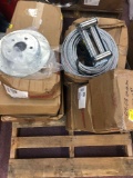 Pallet full of Rotors and calipers and winch