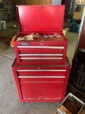 Popular Mechanics two-piece stack toolbox and contents
