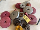 Plastic and steel weights