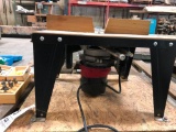 Craftsman router with table, extra table and bits