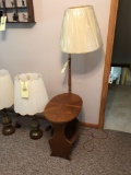 Wooden lamp table