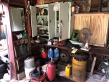 Hand tools, gas can, air hose, misc.