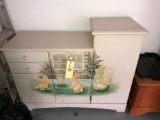 Chest of drawers with bunny scene