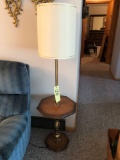 Lamp table, wall sconces