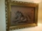 Ornate Framed Lion Artwork