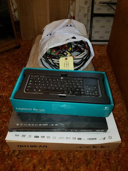 Logitech Keyboard, DVD Player, Wiring