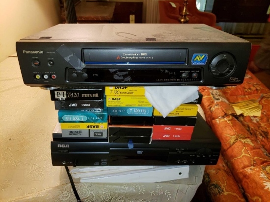 VHS Player, DVD Player, Tapes