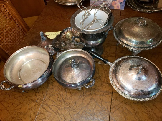 Silverplated Dishes, Bowls, Servers