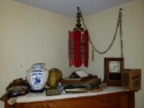 Hanging Swag Lamp, Decorators, Clock, Frames