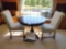 Dining Table & Two Upholstered Chairs & Table Clothes