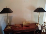 Two Lamps, Deer , Books and Gold Box