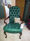 Leather Tufted Arm Chair