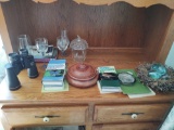 Assorted, Pfaltzgraff Dishware, Glasses, Sears Binoculars , Linens & Decor