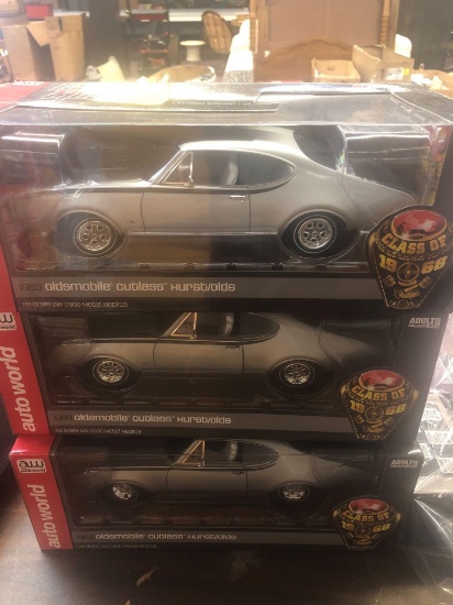 3 American muscle diecast, 1968 Oldsmobile Cutlass Hurst