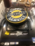 Chevy bar stool