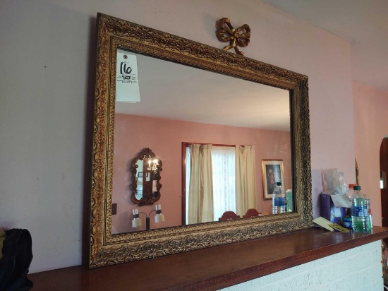 2 Gold Framed Mirrors