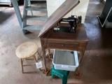 Singer Sewing Machine and Stool