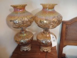 2 Opalescent Style Lamps