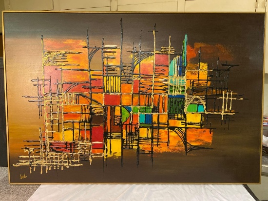 Carlo acrylic on canvas, 41 x 60.5 frame size,