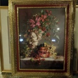 Print: Cherub with Flowers