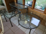 3-Piece Wrought-Iron Patio Table Set