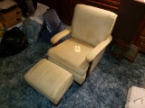 Chair with Matching Ottoman