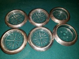 Six Sterling Weighted Coasters