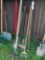 Yard tools - rakes - hoe