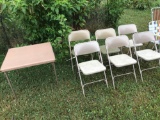 Card table - 6 chairs