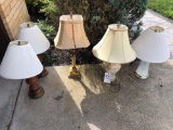 (5) table lamps