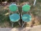 (2) Metal Patio Chairs