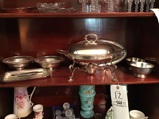 Silver-plated serving set