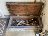 Wood Toolbox w/ Tools