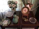 Nippon vase, lead cut crystal bowl, Jonathan Adler vase and assorted china