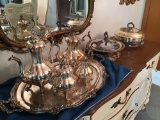 Reed and Barton silver-plated tea set