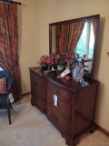 5-pc Drexel Bedroom Suite, with bed, two nightstands, chest of drawers and dresser with mirror