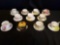 Assorted cups and saucers (china)