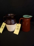 Brown top pitcher and Brekenridge mountain pitcher