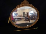 Gold framed mirror