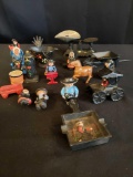 Assorted cast-iron miniatures