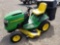 John Deere L130 tractor, 23hp, v twin, with bagger, 4 speed hydrostatic, 48 in deck, runs, 600 hrs,